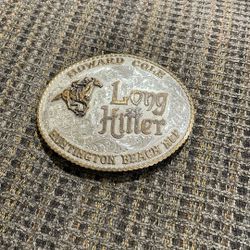 Very Nice, Large Sterling Silver Belt Buckle Nice And Heavy.