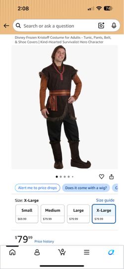 Men’s Kristoff Costume (L)