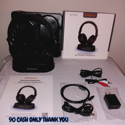 NOUUI Wireless Headphones for TV Watching, TV Headphones Wireless for Seniors with Transmitter Charging Base