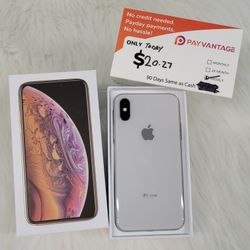 APPLE IPHONE XS  MAX 64GB UNLOCKED.   FREE SMARTWACH/ HEADPHONES. PAY $1 TODAY  REST IN  PAYMENTS.  NO  CREDIT NEEDED  FINANCING 