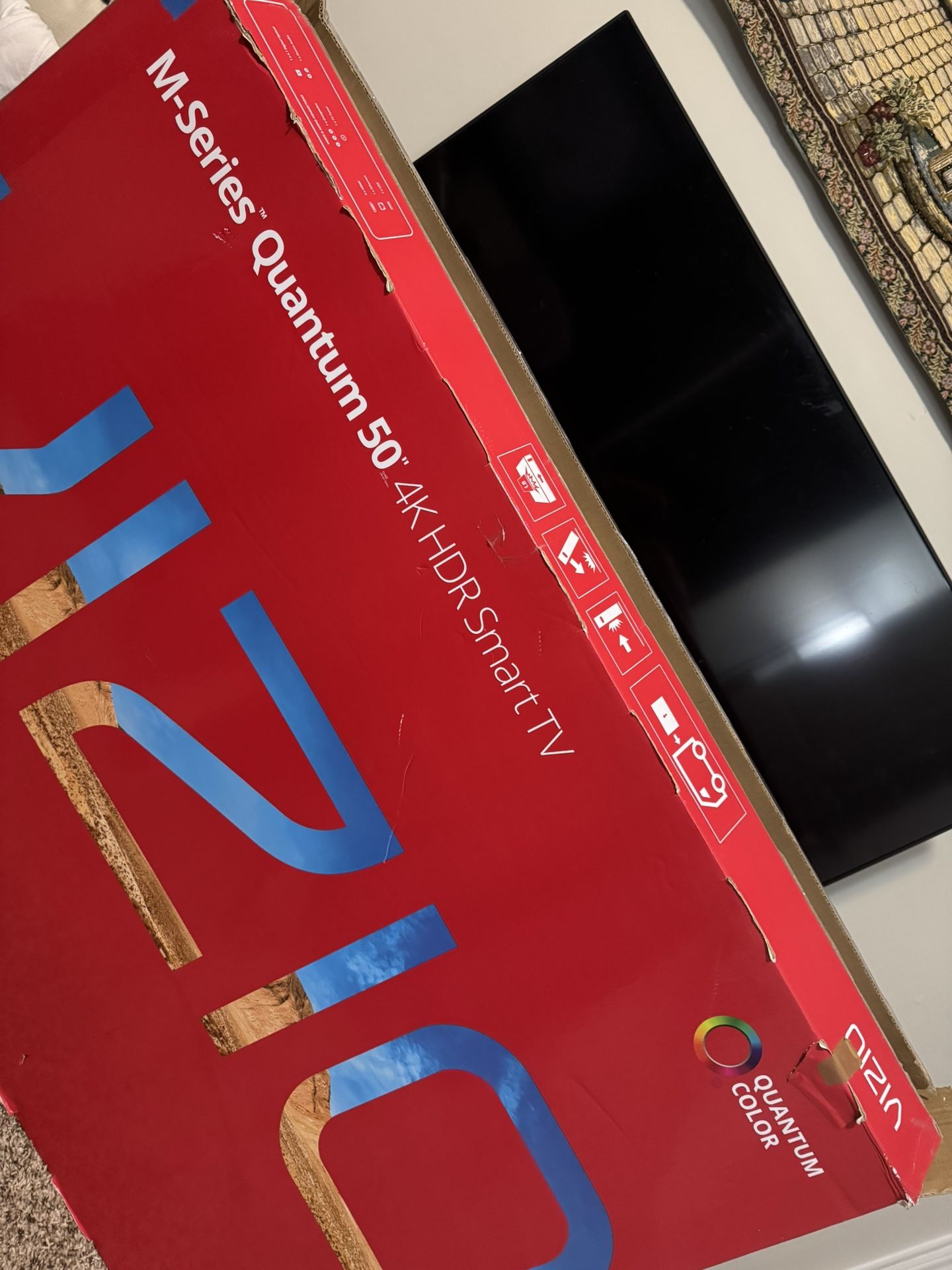 Barely Used VIZIO 50” 4k HDR Smart TV