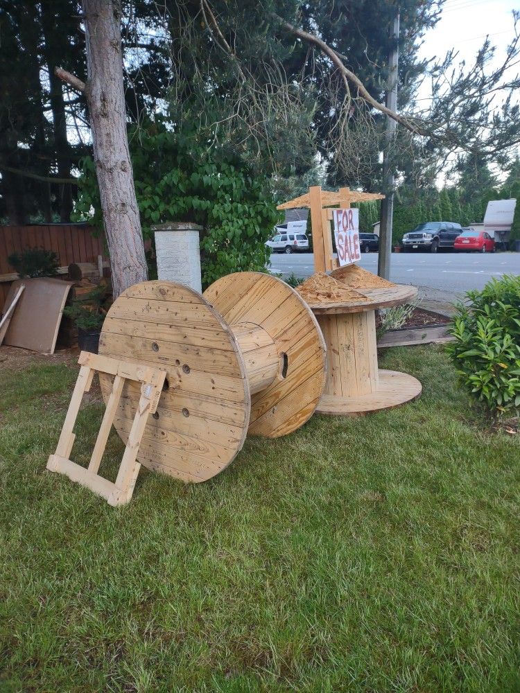 Huge Wooden Spools