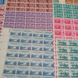 Mint Stamp Sheets 1940’s Through 1960’s Only $6 Per High Grade Collector Mint Sheet Of Stamps 