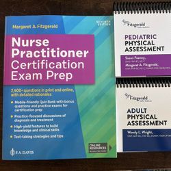 Fitzgerald Nurse Practitioner (NP) Exam Prep 7th Ed – Adult & Pediatric Cue Cards, New