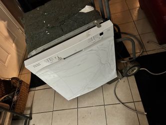 White Built-In Dishwasher