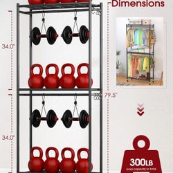 NEW Heavy Duty Clothes Rack(Black)