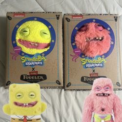 Fuggler SpongeBob & Patrick 9" Plush Set