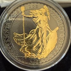 2018 1oz Great Britain Black Ruthenium Silver Coin 