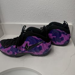 Nike Air Foamposite Pro Purple Camo Size 38