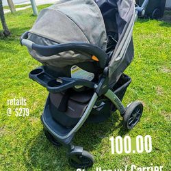 Chicco Bravo Stroller Carseat Combo