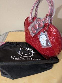 Hello Kitty Red Embossed Handbag, Hot Topic