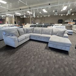 Grey Sectional Couch New 