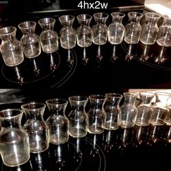 10 Pc Mini Glass Decanter Carafe Set