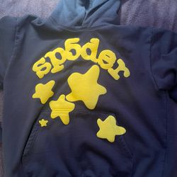 Sp5der Hoodie, Essentials Shorts, Demin Tear Shorts