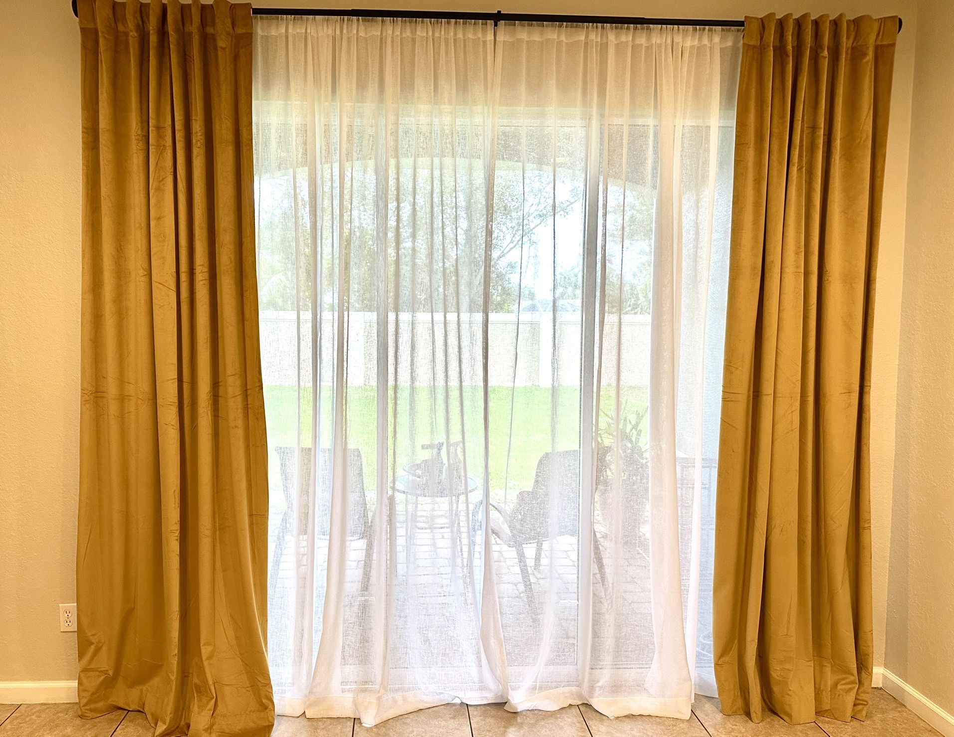 Velvet Curtain Panels, $30 EACH
