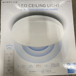 Winplus LED ceiling Light With Motion Sensor And Remote