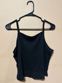Black tank top