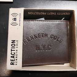 Kenneth Cole brown RFID protection.
