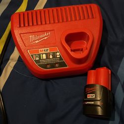 Milwaukee charger and battery