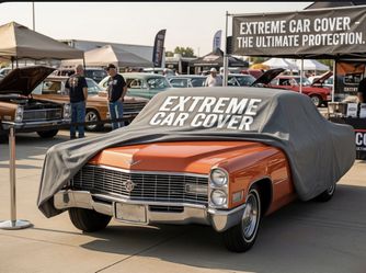 Car cover custom made for a Cadillac deville