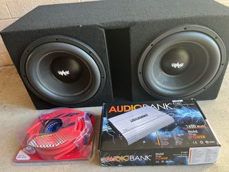 2/12 bass package /1600w amp - $399