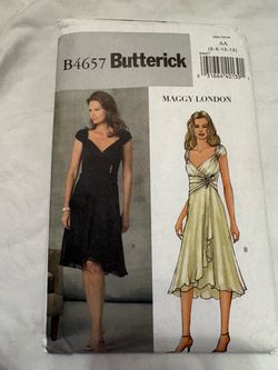 Uncut Butterick B4657 Sewing Pattern - Maggy London Dress (Sizes 6-12)