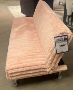 Light Pink corduroy loft couch Originally $599 selling for $300