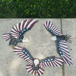 Metal American Bald Eagles