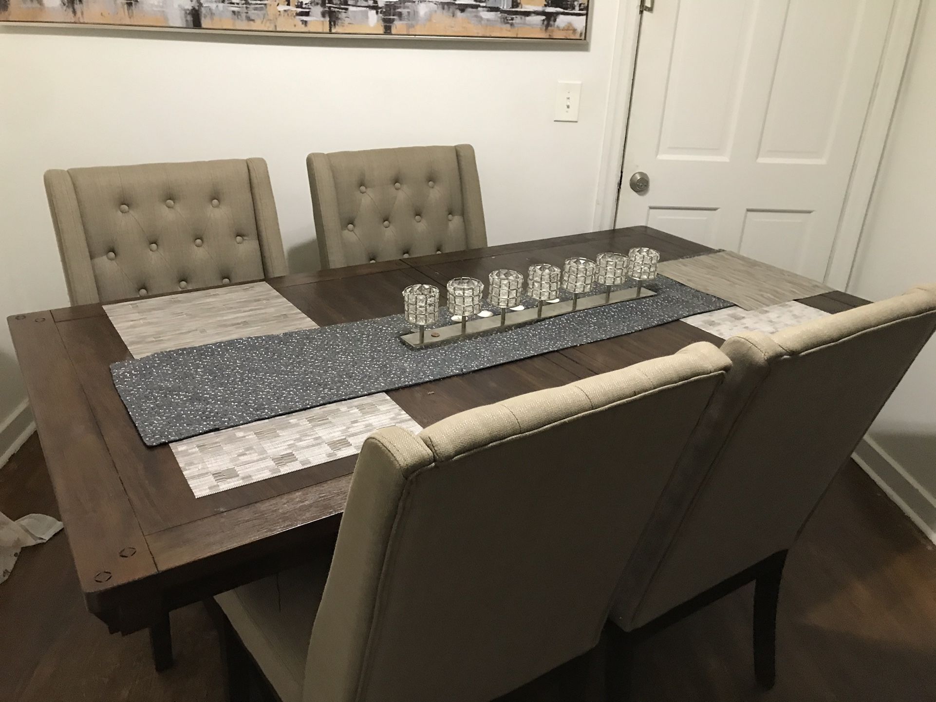 Ashley’s furniture 6 Chair & Table Set Negotiable