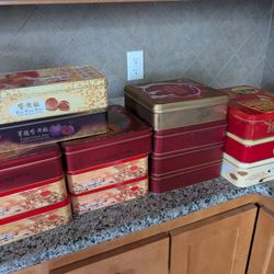 Empty Mooncake Tin Boxes 