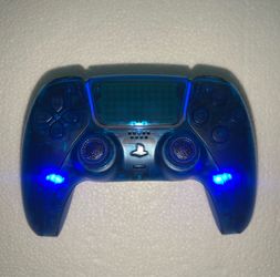 Custom PS5 DualSense Controller –TMR Anti Drift - transparent blue