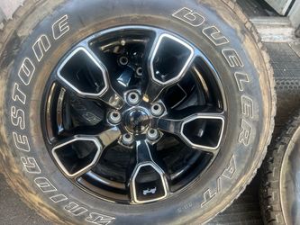 JEEP WRANGLER RUBICON RIMS AND TIRES