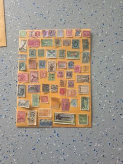 1 sheet mix old country postage stamps lot C 30