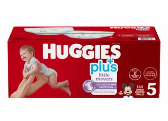 Huggies Plus+#5 144 Diapers 