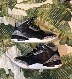 Air Jordan 3 Green Glow Sneakers