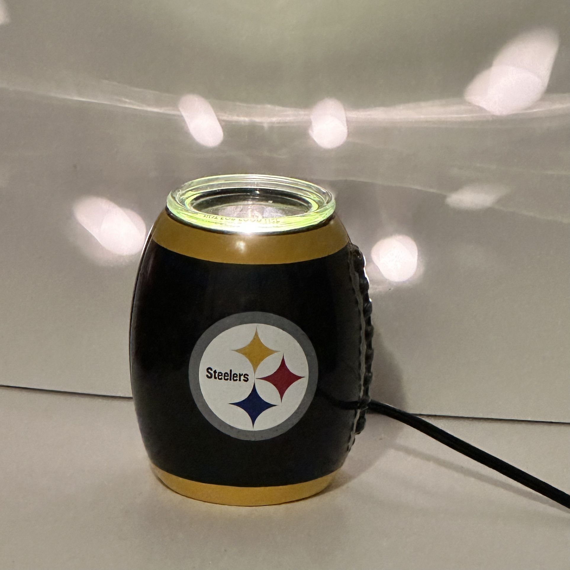 TESTED Scentsy NFL Collection Pittsburgh Steelers football full size wax warmer