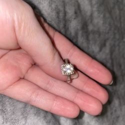 Sterling Silver Engagement Ring Sz. 5-6