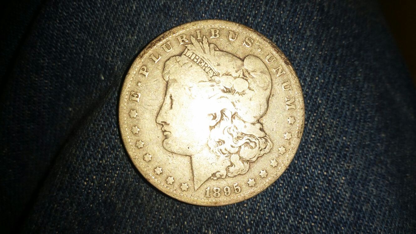 Morgan silver dollar 1895 o
