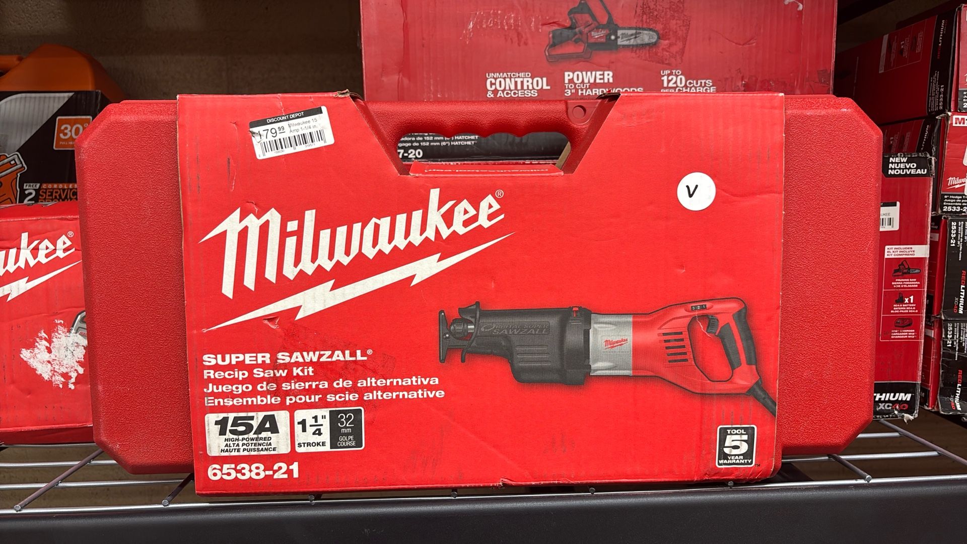 Milwaukee SAWZALL 15 Amps