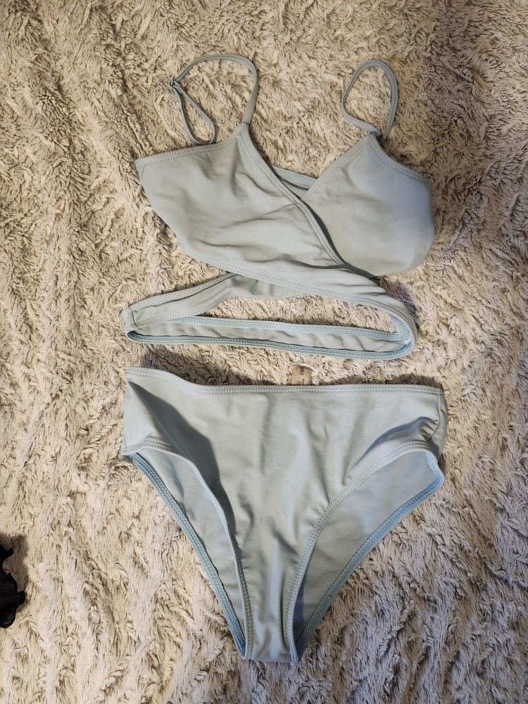 Girls Bikini Bathing Suit And Cover Up Skirt