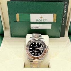 2019  Rolex Pre-Owned 40mm GMT-Master II Everose 126711 CHNR Rootbeer-W/Card