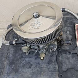 Carburetor Marine Quadrajet w/K&N Arrestor & 1"Spacer