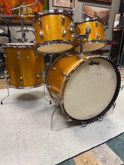 Ludwig Gold Sparkle 1960’s Drum Set