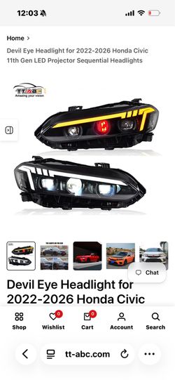 11th gen civic headlights