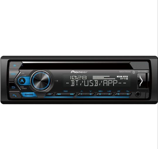 Pioneer DEH-S4220BT Single-Din Bluetooth CD Receiver with USB/AUX Inputs, Pioneer Smart Sync, and Hands-Free Calling for Enhanced in-Car Audio Experie