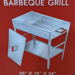 Manxal BBQ Grill (Armenian Manxal) Stainless Steel For 12 Scewer