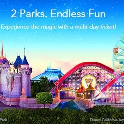 Disneyland Tickets 3 Only For Both Parks