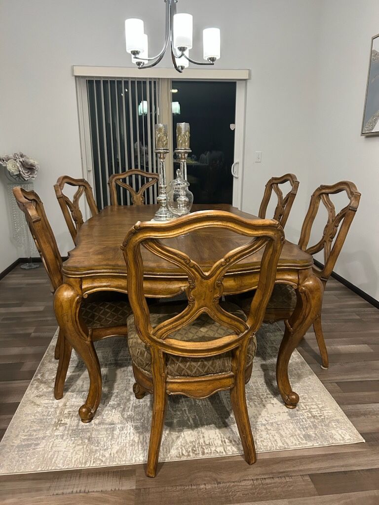 6 Person Dining Table And Chairs