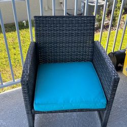 Patio chair with cushion 