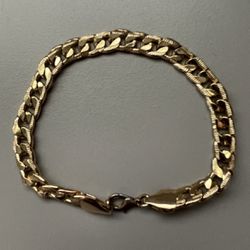 Plated Gold Bracelet 8 Inches